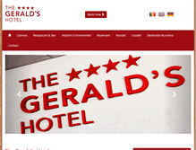 Tablet Screenshot of geraldshotel.com